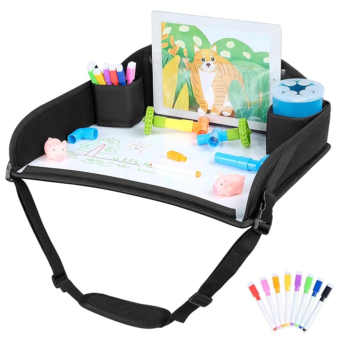 COOLBEBE Kids Travel Tray for Toddler Car Seat, Travel Tray for Airplane by COOLBEBE
