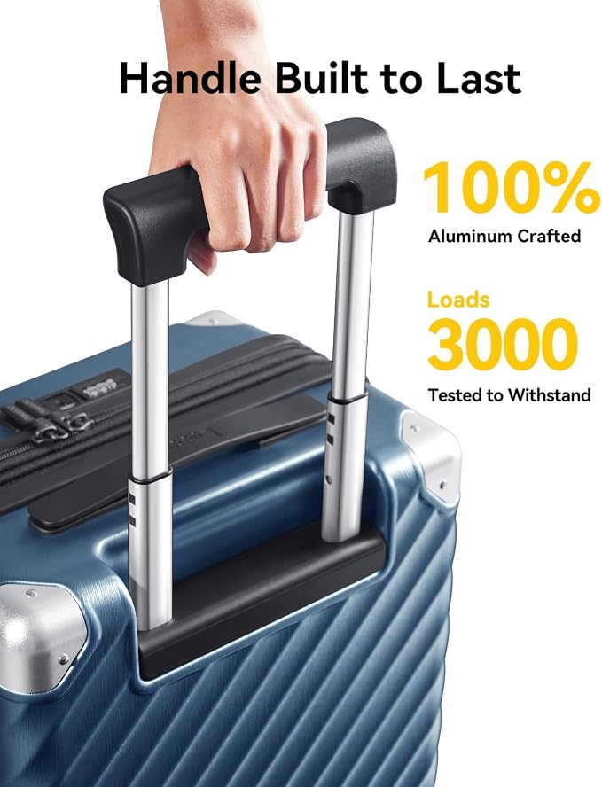 LUGGEX Luggage with Spinner Wheels, Polycarbonate Expandable Hard Shell Suitcase - Image 4