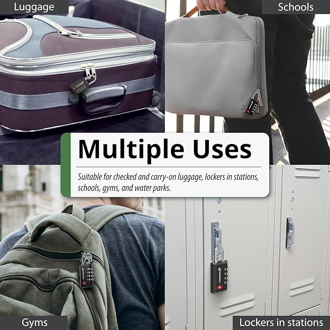 Fosmon TSA Approved Locks for Luggage, Heavy Duty Gun Safe Lock for Gun Case - Image 6
