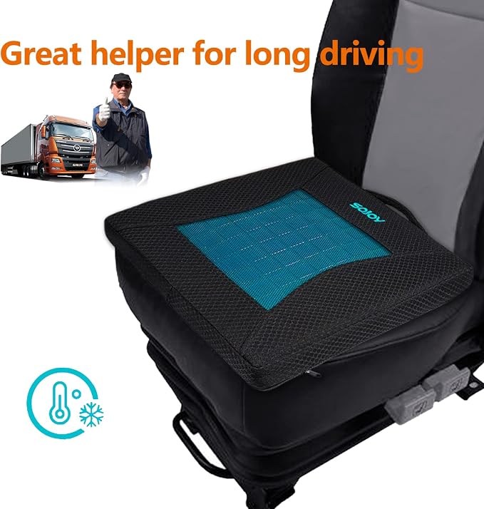 Sojoy Gel Seat Cushion, Portable Memory Foam Chair Seat Cushion - Image 5