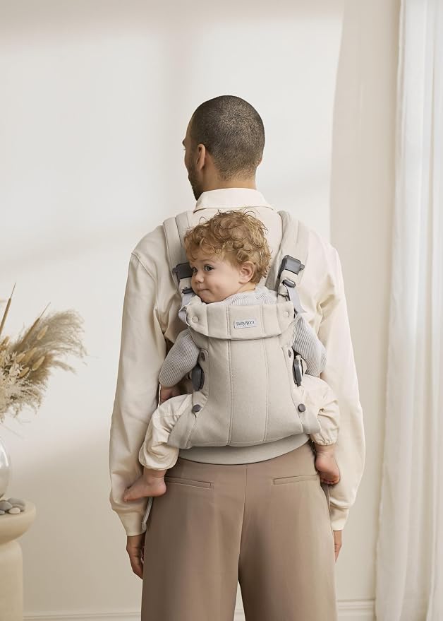 BabyBjörn Baby Carrier Harmony, Woven mélange, Light Beige | 3-in-1 Ergonomic - Image 5