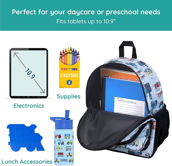 Wildkin JumpOff Jo 12-inch Kids Backpack – Lightweight, Durable Toddler Bag - Image 5