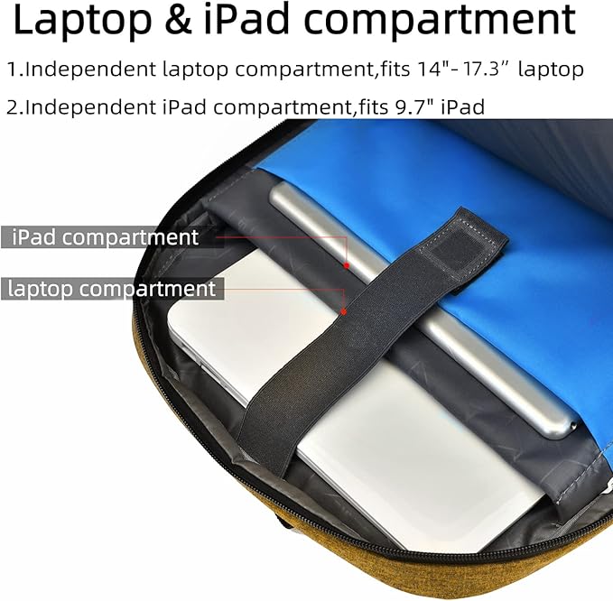 DUSLANG 17 Inch Laptop Backpack - Image 3
