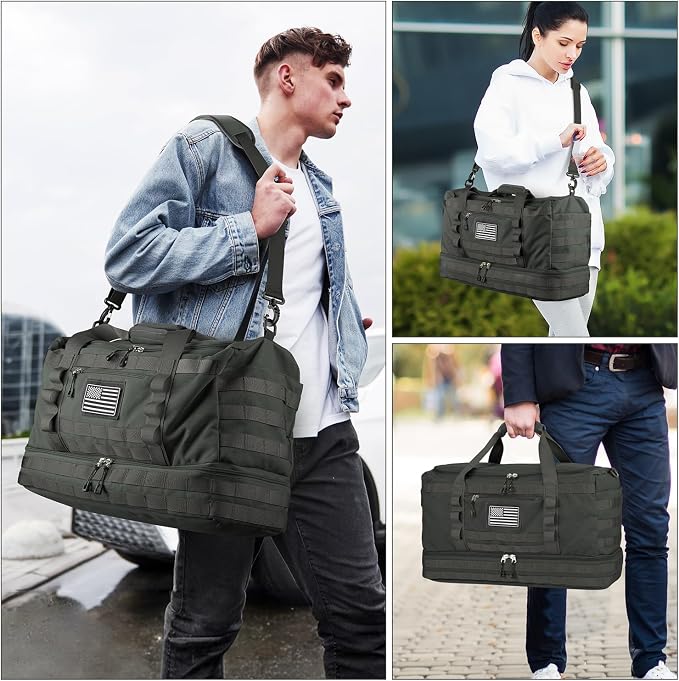 ETRONIK Travel Bag for Men Women, Gym Bag & Tactical Duffle Bags for Travel - Image 6