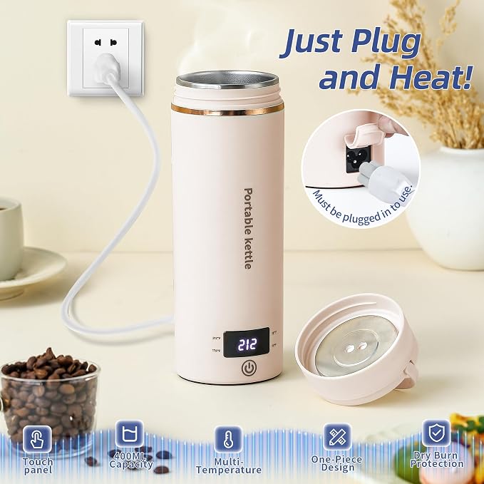Travel Electric Kettle Portable Mini Kettle, Small Hot Water Boiler - Image 2