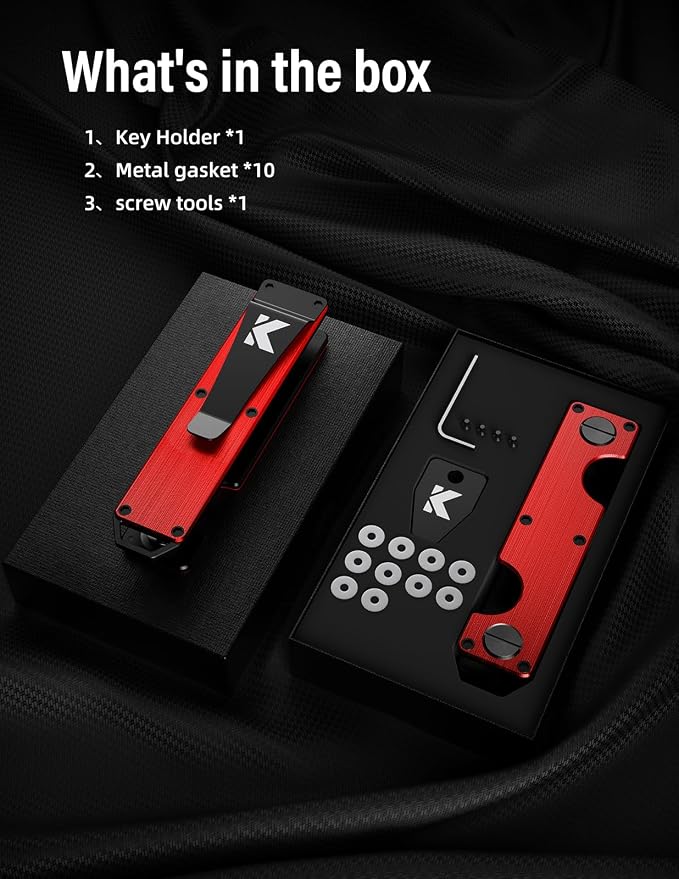 Key Organizer Key Holder Compact Key Case Minimalist Metal Key Chain Key Holder - Image 7