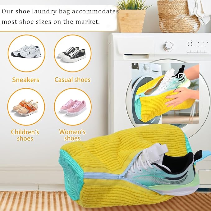 Shoe Laundry Bags for Washing Machine, Laundry Shoe Bag for Washer and Dryer - Image 5