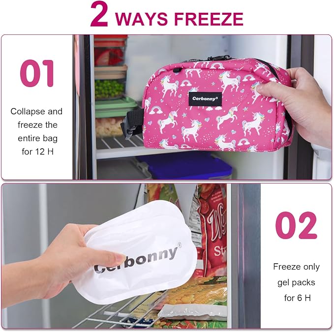 Cerbonny Small Cooler Bags: Freezable, Insulated Lunch Bags - Image 3