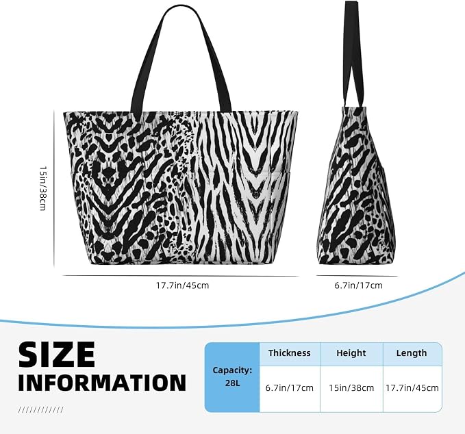 Beach Bag for Women Beach Tote Bag Waterproof Sandproof Large Bags - Image 4
