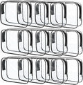 12 Pcs Clear Cosmetic Bag PVC Waterproof Zippered Clear Toiletry Carry Pouch by Eilyliafe