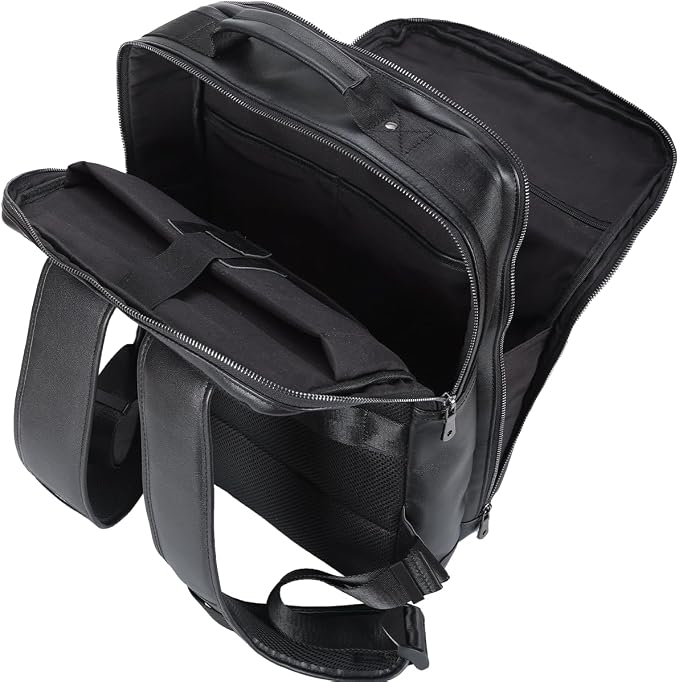 STAR VISTA Angelo 17.3" Premium Calfskin Leather Laptop Backpack - Image 5