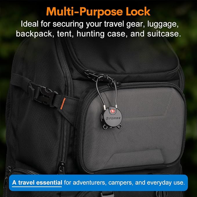 Forge TSA Approved Luggage Locks Ultra-Secure Dimple Key Travel Locks - Image 5