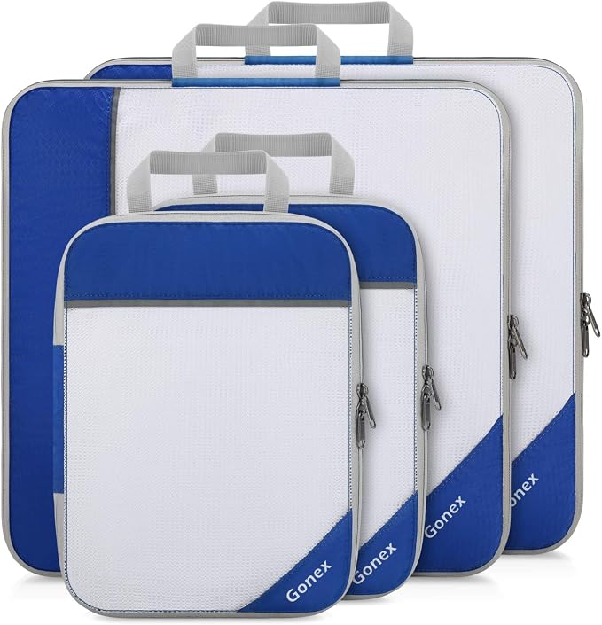 Compression Packing Cubes, Gonex Extensible Storage Mesh Bags Organizers by Gonex