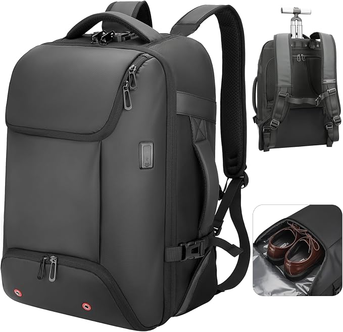 Carry On Backpack, 17.3" Travel Backpack - Image 9
