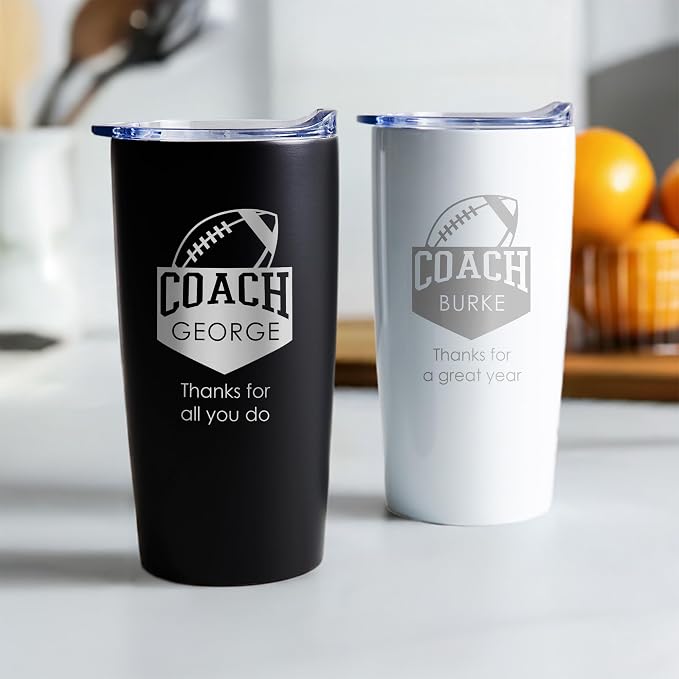Lifetime Creations Personalized Football Coach Tumbler: Custom Football Coach - Image 4