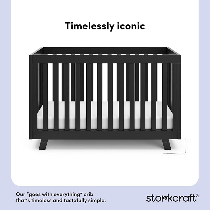Storkcraft Beckett Convertible Crib – Converts from Baby Crib to Toddler Bed - Image 4