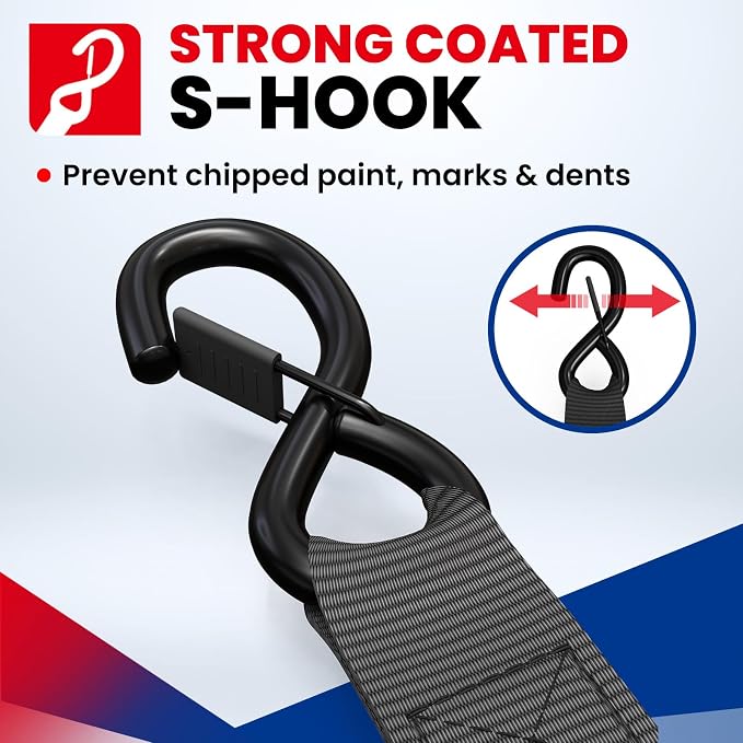 MOCA Heavy Duty Ratchet Tie Down Straps - Image 3