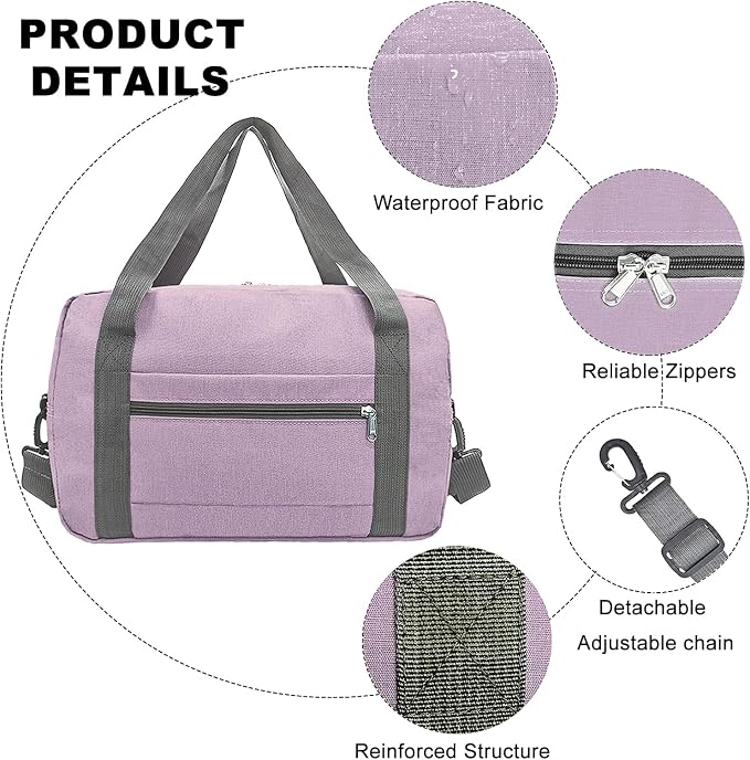 Foldable Carry on Luggage Bag 22x14x9 Personal Item Bag - Image 4