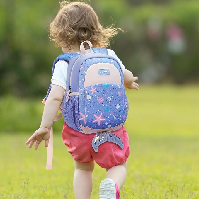 mommore Toddler Backpack for Girls 2-4 Neoprene Backpack - Image 2