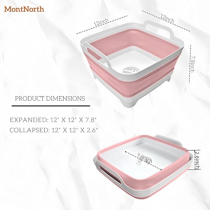 Collapsible Wash Basin 9L, Foldable Dish Tub - Image 2