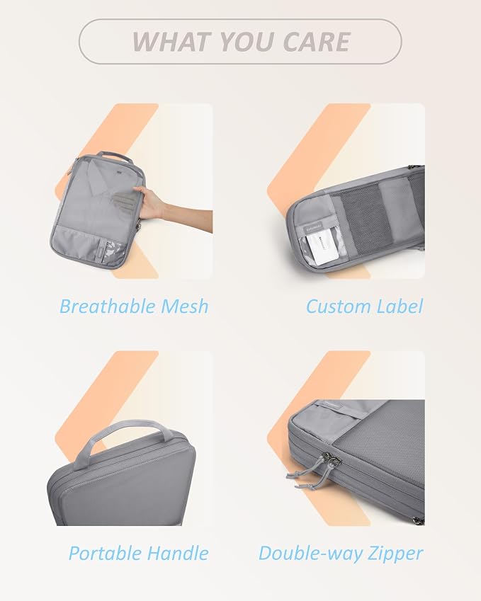 BAGSMART 6 Set Compression Packing Cubes - Image 5