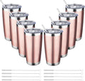 20oz Tumbler with Straw and Brush, Stainless Steel Vacuum Insulated tumbler by Unknown