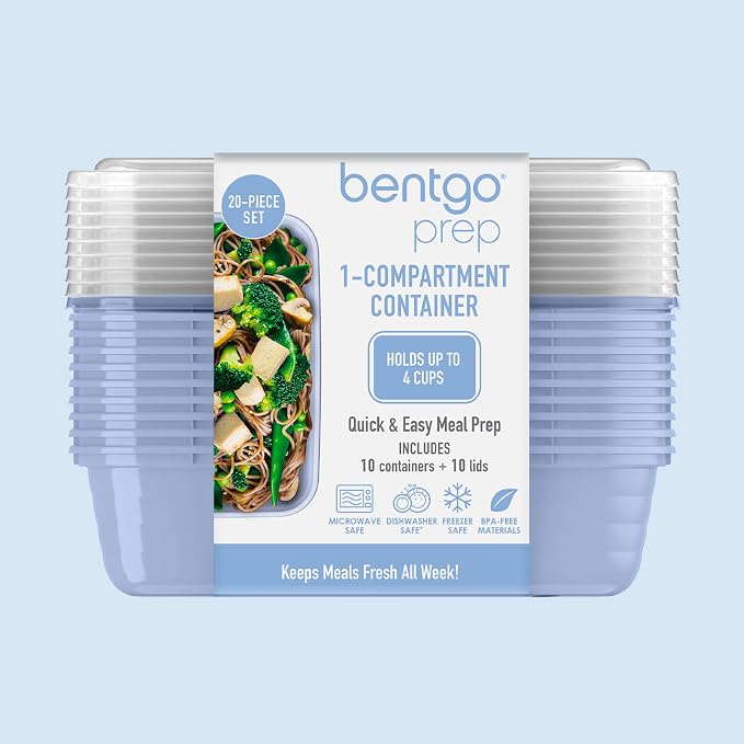 Bentgo 20-Piece Lightweight, Reusable BPA-Free 1-Compartment Containers - Image 8