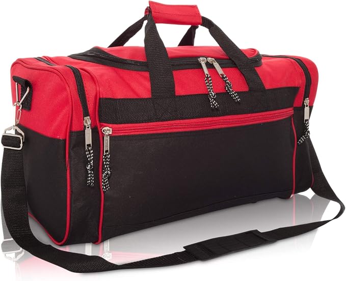 DALIX 21" Blank Sports Duffle Bag Gym Bag Travel Duffel by Dalix