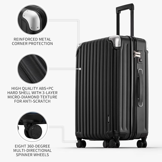 LEVEL8 Grace Luggage Sets Hardshell Suitcase - Image 2