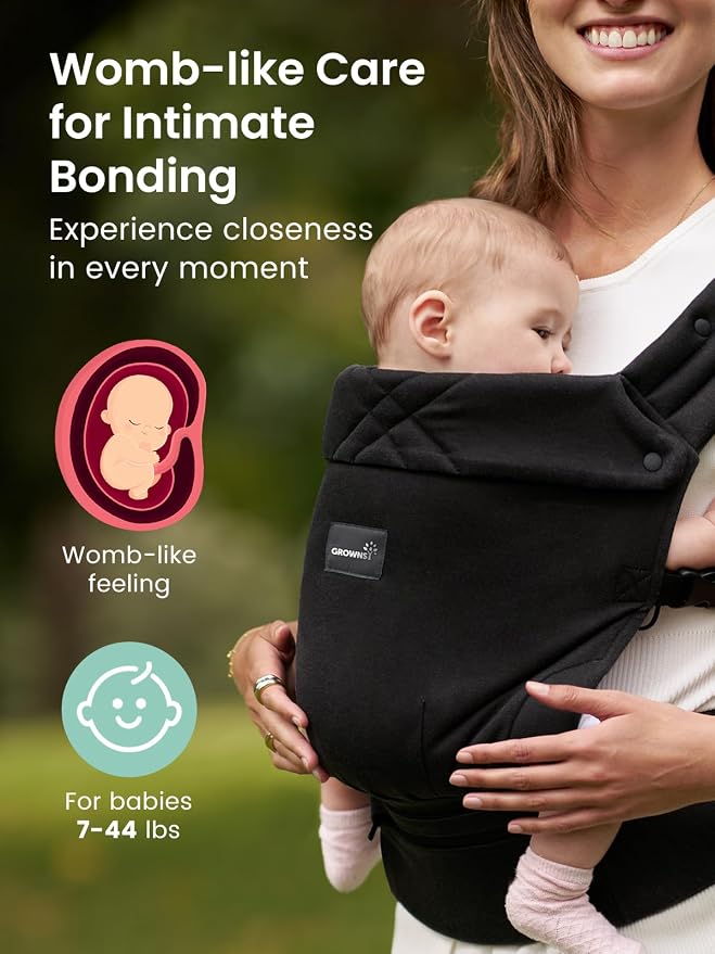 GROWNSY Baby Carrier Newborns to Toddlers, Ergonomic Baby Toddler Carrier - Image 2