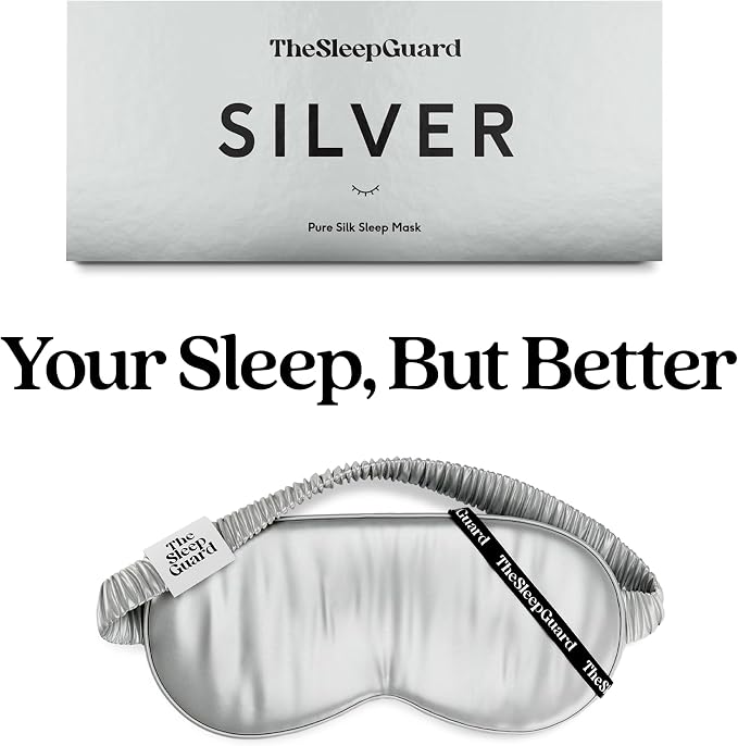 Pure Silk Sleep Mask Light Blocking Travel Essentials. Eye Masks - Image 6