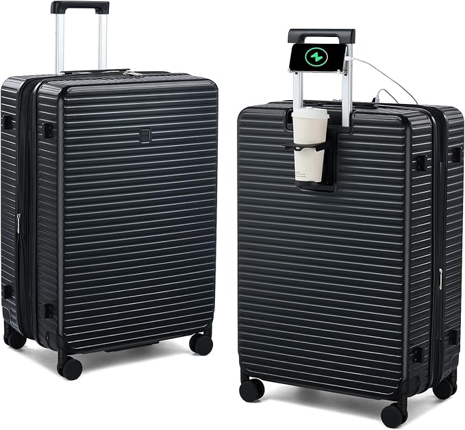 28 Inch Luggage Hard Shell Suitcases, Expandable Travel Checked Luggage 28 Inch by HanTrip
