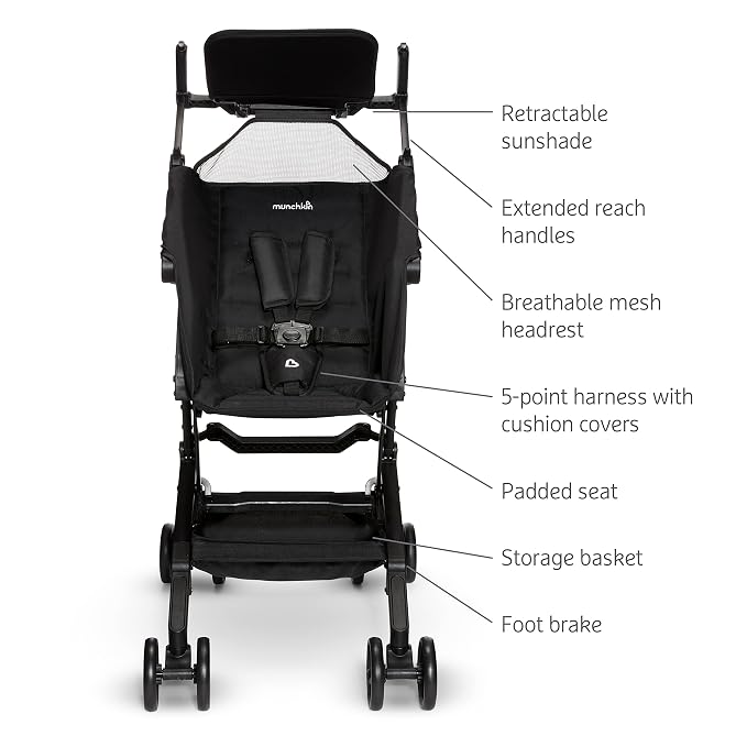 Munchkin Sparrow Travel Baby Stroller, Ultra Compact and Lightweight, - Image 6
