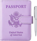 TIGARI Passport Holder for Travel Women Men, PU Leather Waterproof RFID by TIGARI