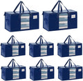 VENO 8 Pack Moving Bags, Comforter and Blanket Storage Bags by Veno