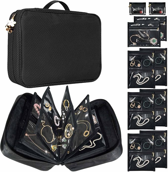 Travel Jewelry Organizer Case, Jewelry Storage Bag by Eclatbox