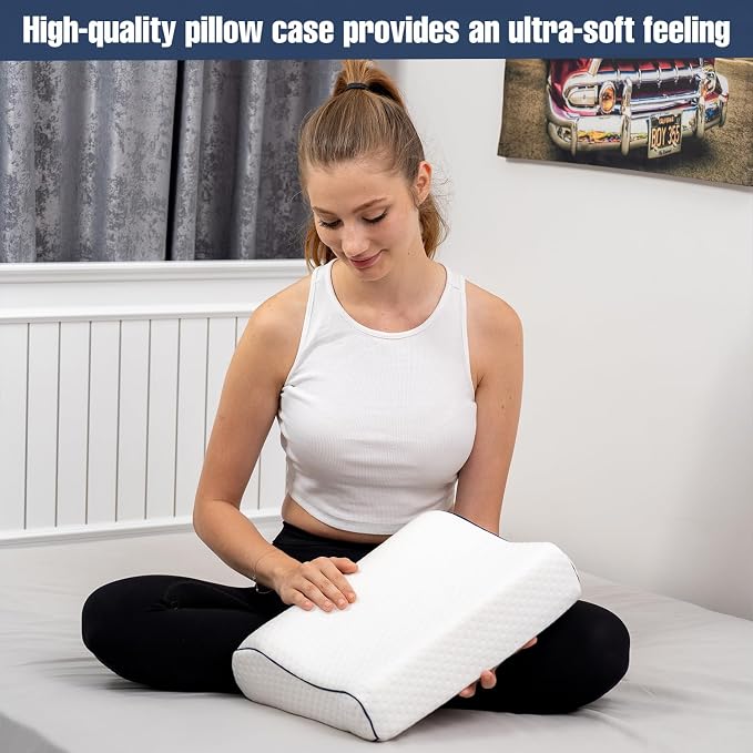 Travel & Camping Comfortable Memory Foam Pillow – Easy to Carry Portable Bag – - Image 4