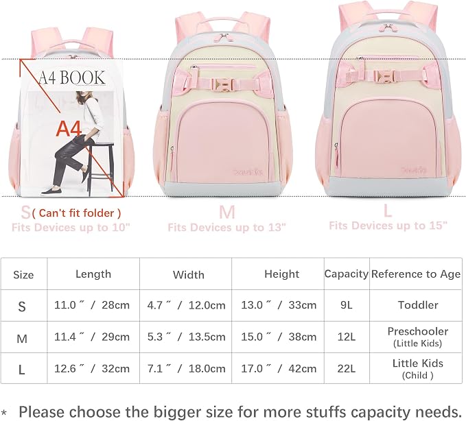 Lightweight Cute Kids Backpack for School Kindergarten Elementary Backpacks for - Image 4