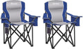 Padded Camping Chairs for Adults, Oversized Folding Outdoor Chairs, Weight by VOYSIGN