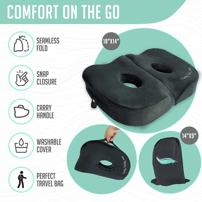 Foldable Sit Bone Seat Cushion - Image 7
