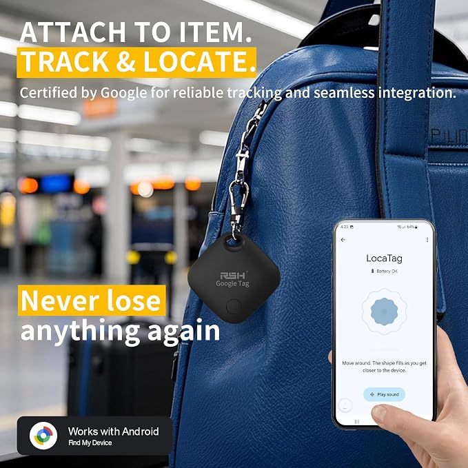 Air Tracker Tag 4 Pack for Android Luggage Tracker Tags Works - Image 5