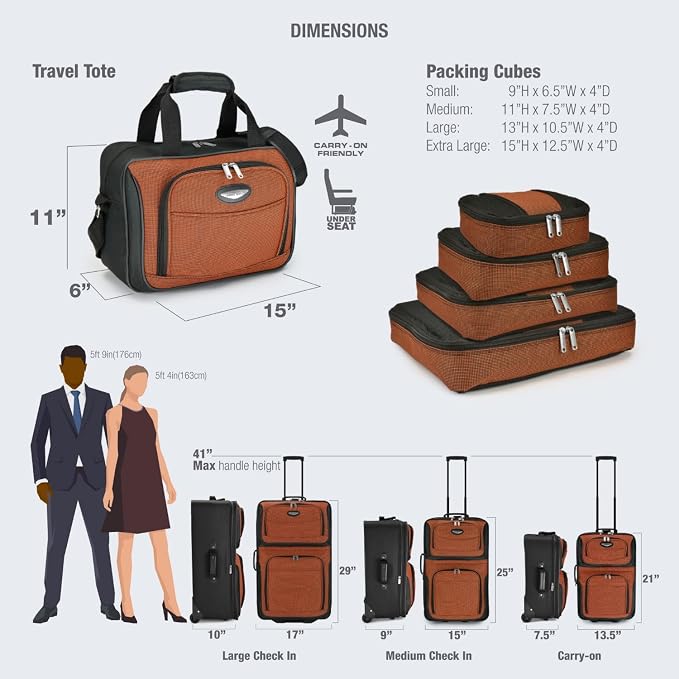 Travel Select Amsterdam 4-Piece Softside Expandable Rolling Luggage Set - Image 11