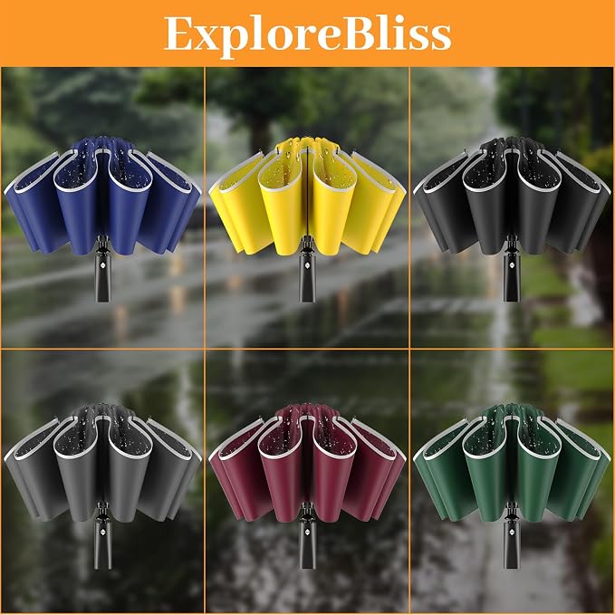 Travel Umbrella Superior, Beautiful & Compact, Large Strong but Light Portable - Image 8