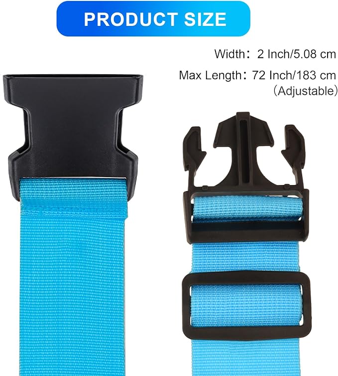 Luggage Straps for Suitcases TSA Approved, Travel Belt Suitcase Belt, Suitcase - Image 3