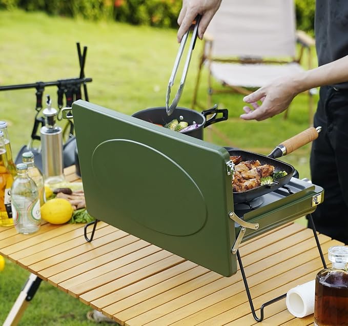 ONLYFIRE OUTDOOR LIVING Portable Camping stove 2-Burner, Propane Gas Stove - Image 8