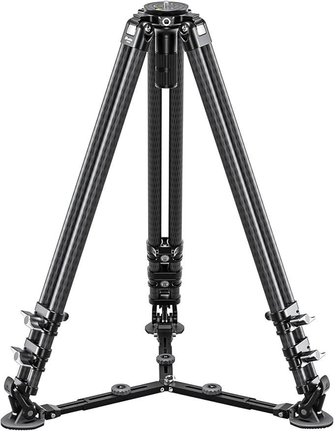 Leofoto LVC-193C Carbon Fiber Twin Leg Video Tripod+BV-15 Fluid Head - Image 4