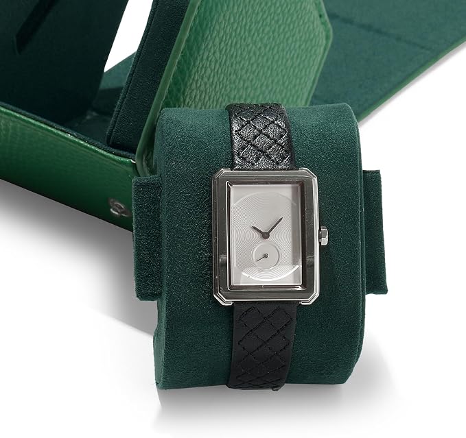 Oirlv Luxury Hexagonal Leather Watch Travel Case Single Watch Box - Image 7