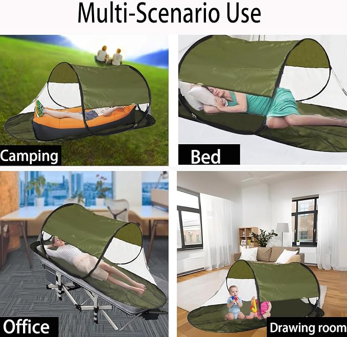 CMINGJ Large Pop Up Mosquito Tent, Portable Foldable Mosquito Net - Image 4