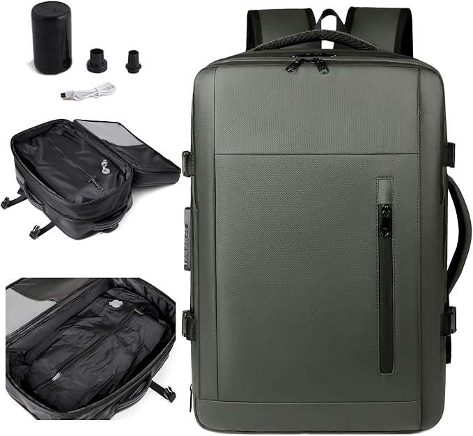 Vacuum-sealed travel computer backpack, Water-Resistant, - Image 8