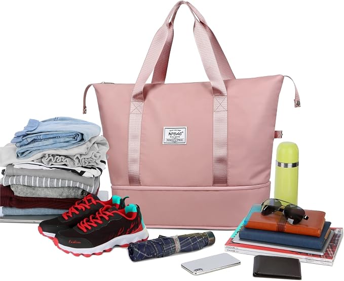 NPBAG Women Travel Duffel, Gym Workout Overnight Bag, Mommy Hospital Bag - Image 4